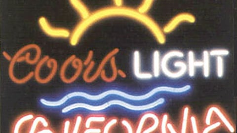 Coors Light California Neon