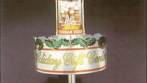 Stolichnaya Holiday Gift Display