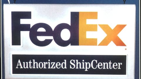 FedEx Faux-Neon Sign