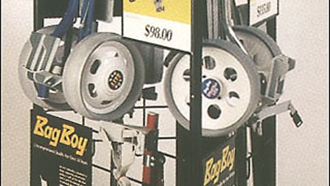 Bag Boy Golf Carts Display