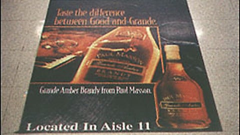 County Line Liquors Floor Cling