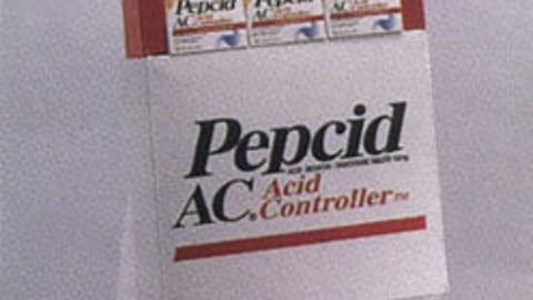 Pepcid AC Corrugated Display