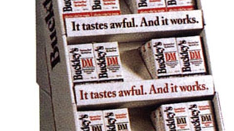 Buckley's Cough Syrup Floorstand