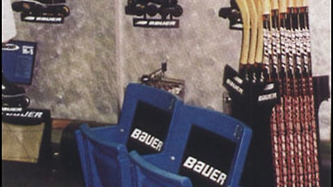 Bauer Hockey Sticks Display