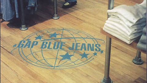 Gap Blue Jeans Floor Cling