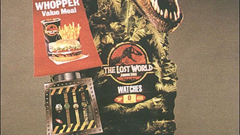Burger King Lost World Watch Display