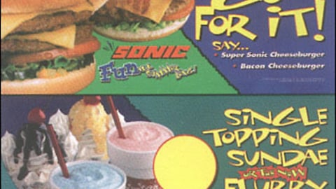 Sonic Fun All Summer Backlit Menu Signs