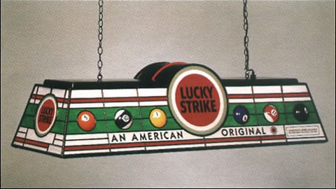 Lucky Strike Tiffany Pool Table Lamp