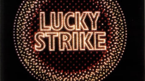 Lucky Strike Fiberoptic Sign