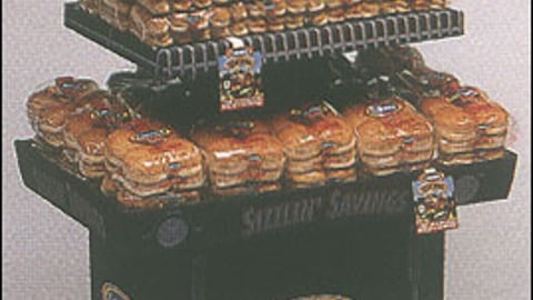 Colonial Hamburger and Hotdog Display