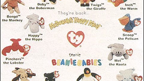 McDonald's Teenie Beanie Drive-thru Sign