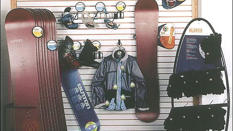 Burton SnowBoards Display