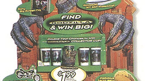 Taco Bell Godzilla Standee