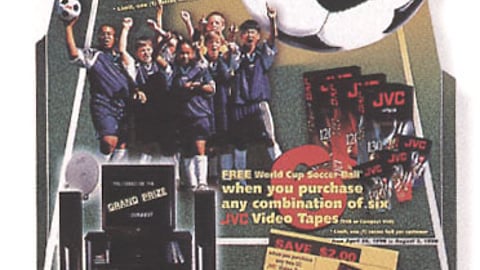 JVC World Cup Countertop Display