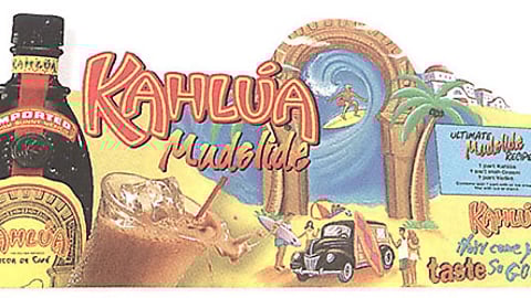 Kahlua Mudslide Shelf Talker
