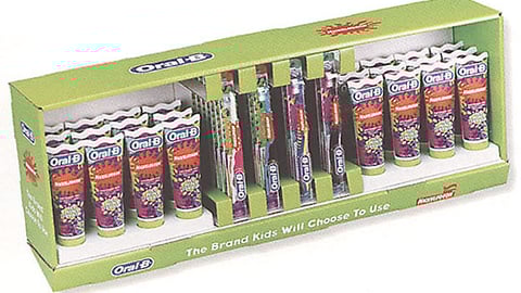 Oral-B Nickelodeon Brushes/Paste Display