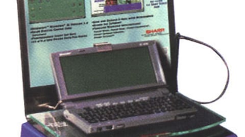 Sharp Mobilon Palmtop Computer Display
