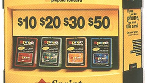 Spree Prepaid Foncard Display