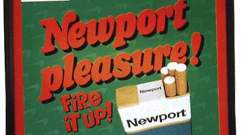Newport Cigarettes Sign