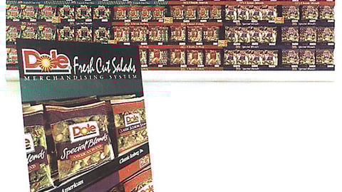 Dole Fresh Cut Salads Display
