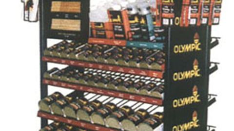 Olympic Stain Floor Display