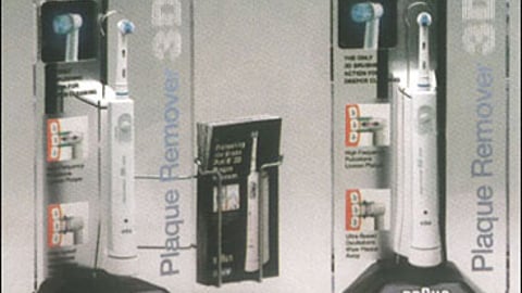 Braun Oral-B Plaque Remover Display