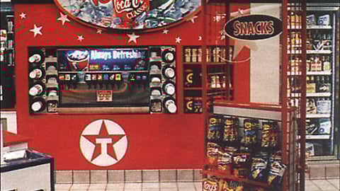 Texaco Snacks & Beverages Displays