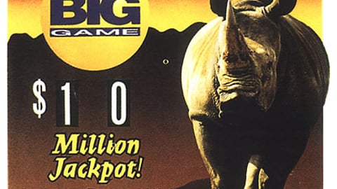 Big Game Lottery Games Display