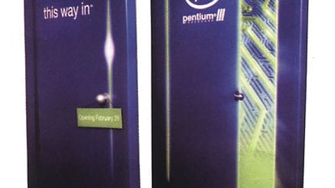 Intel Pentium III Standee