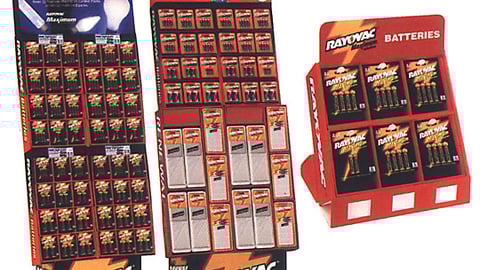 Rayovac Batteries Displays