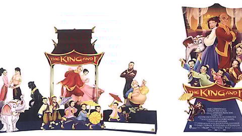 King and I Floor Display and Standee