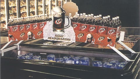 A&W Ice Cream Case Display