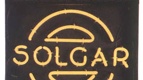 Solgar Neon Sign