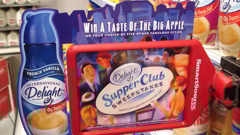 International Delight Shelf Talker
