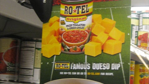 Rotel 'Kick Up Kick-Off' Shelf Talker