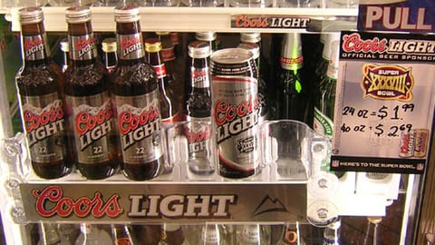 Coors Light Freezer Cling