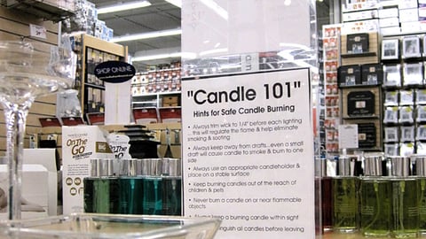 Bed Bath & Beyond 'Candle 101' Counter Sign