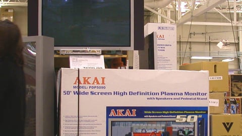 Akai Plasma TV Packaging