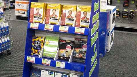 Staples Tax Incentive Floorstand