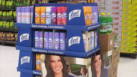 Walmart Lysol 'Game Time' Display