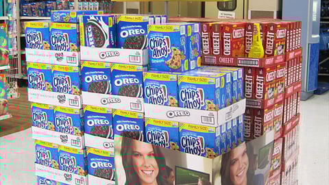 Walmart 'Game Time' Snack Display