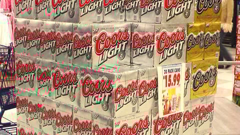 Coors Super Bowl Case Stacker