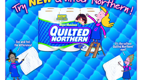 Quilted Northern Floor Cling