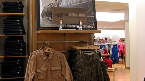 Gap 'The Cargo Khaki' Wall Display