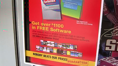 Office Depot 'Start Smart' Finance Software Sign