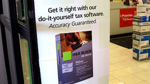 'H&R Block At Home' Office Depot Security Wrap