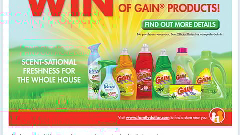 P&G Family Dollar Sweeps Email