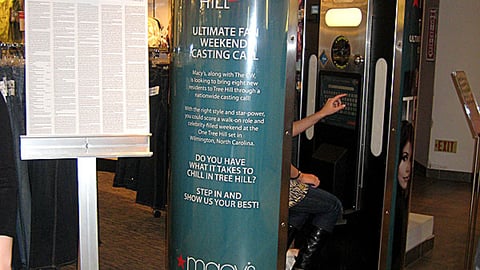 Macy's 'One Tree Hill' Casting Call Booth