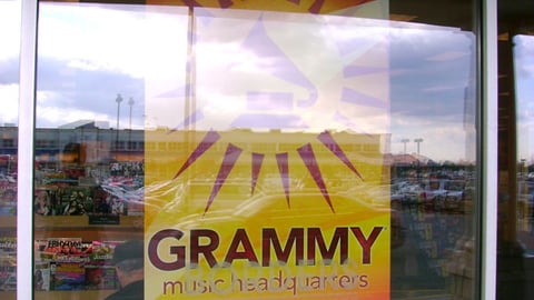 Borders Grammy Awards Window Poster