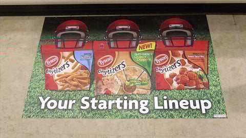 Tyson Any'tizers 'Starting Lineup' Floor Cling